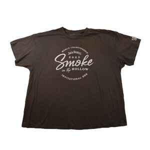 Jack Daniels Mens XXXL T-Shirt Brown Smoke in the Hollow BBQ 2023 Graphic Tee